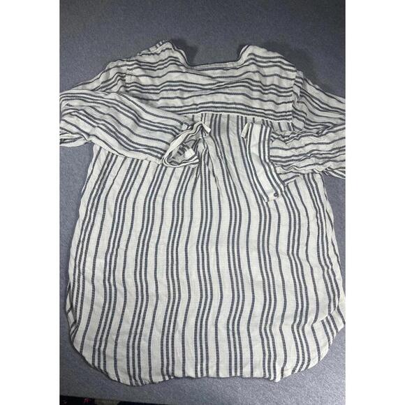 Lucky Brand Women's Striped Button-Up Blouse, Size Large Lucky Brand Womans - Picture 5 of 5